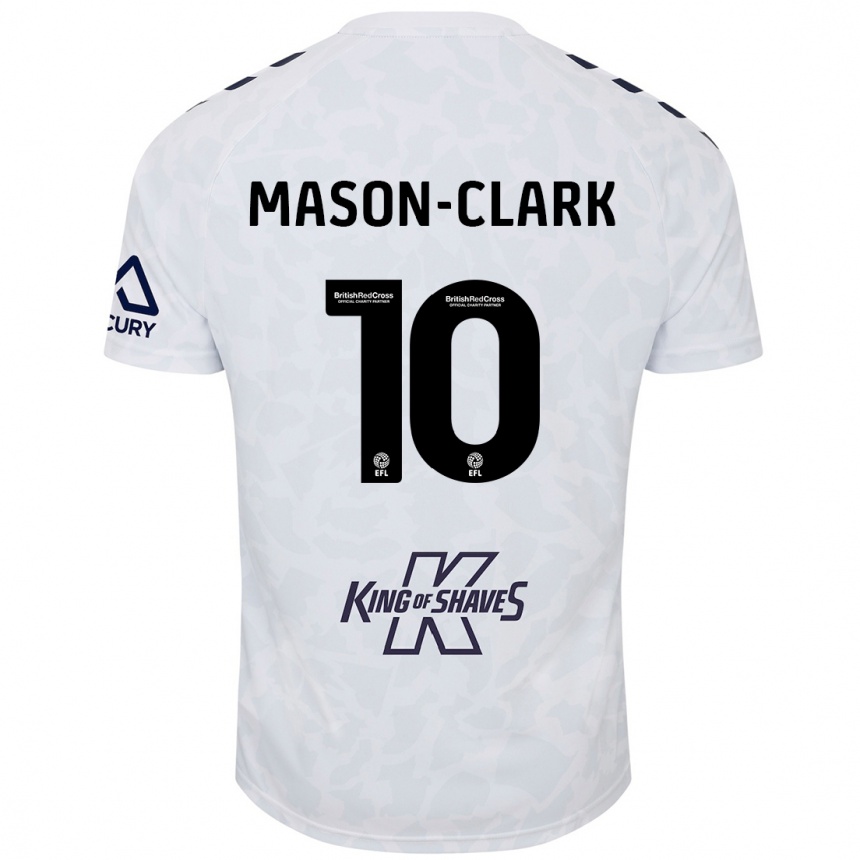 Kids Football Ephron Mason-Clark #10 White Away Jersey 2024/25 T-Shirt Nz