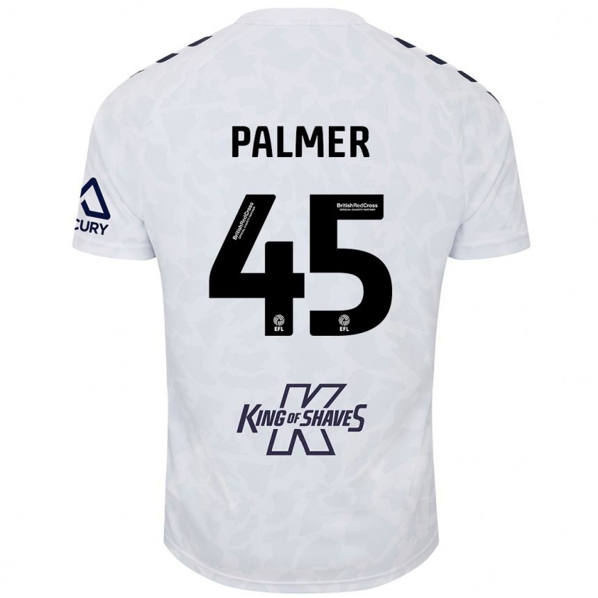 Kids Football Kasey Palmer #45 White Away Jersey 2024/25 T-Shirt Nz