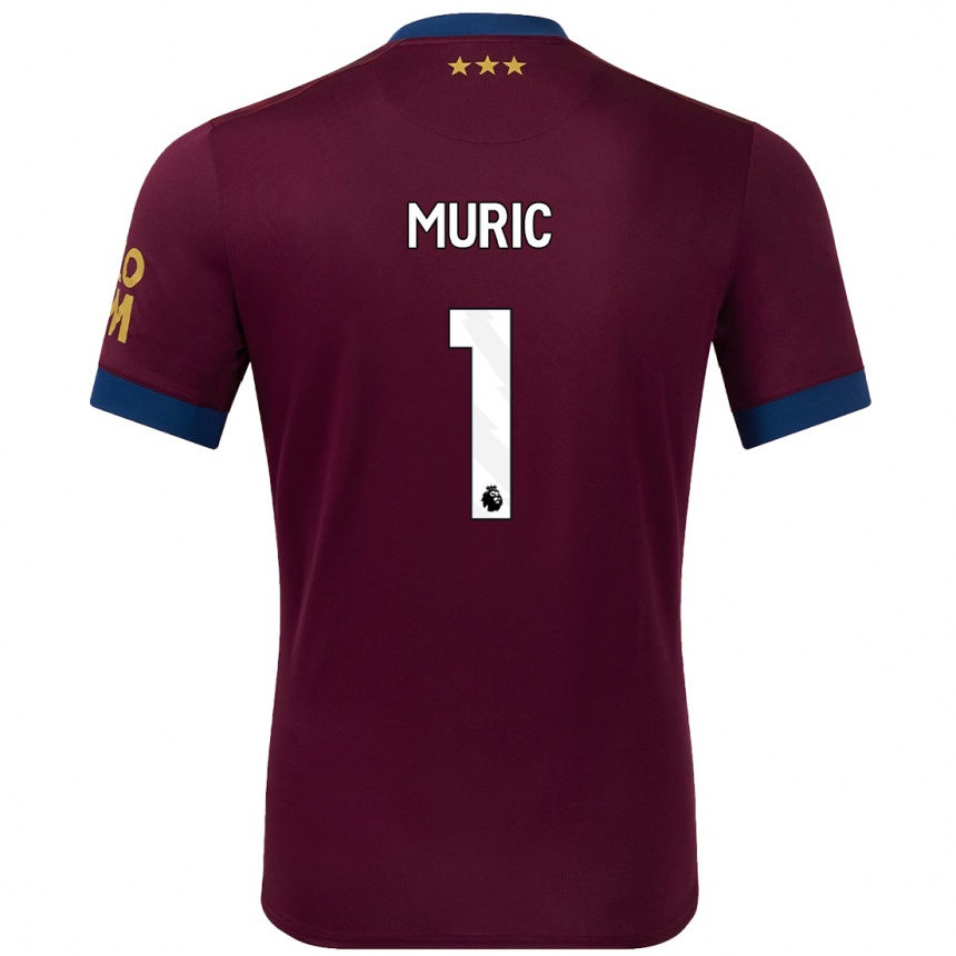 Kids Football Arijanet Muric #1 Brown Away Jersey 2024/25 T-Shirt Nz