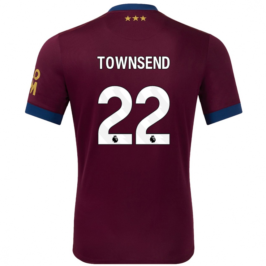 Kids Football Conor Townsend #22 Brown Away Jersey 2024/25 T-Shirt Nz