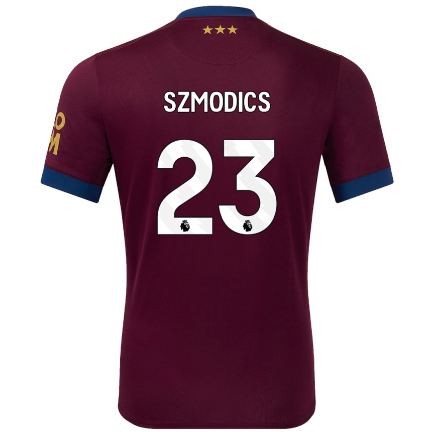 Kids Football Sammie Szmodics #23 Brown Away Jersey 2024/25 T-Shirt Nz