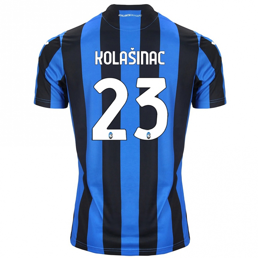 Men Football Sead Kolasinac #23 Blue Black Home Jersey 2024/25 T-Shirt Nz