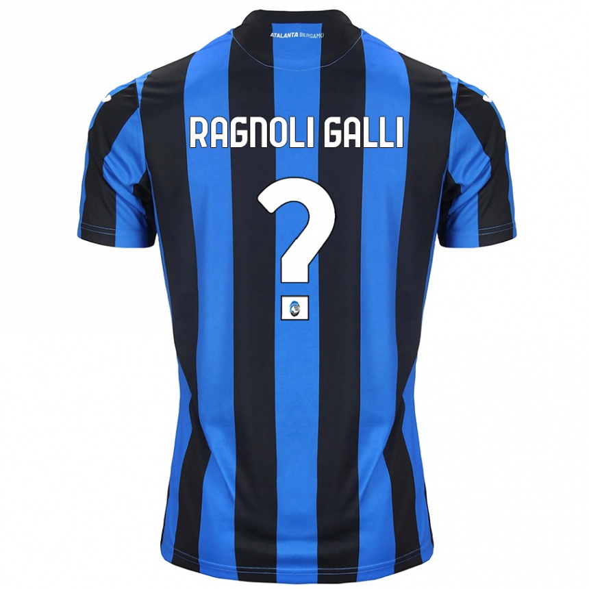 Men Football Federico Ragnoli Galli #0 Blue Black Home Jersey 2024/25 T-Shirt Nz