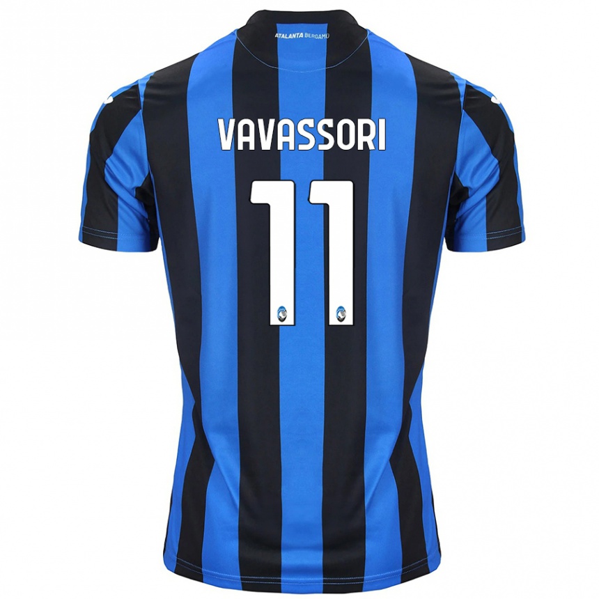 Men Football Dominic Vavassori #11 Blue Black Home Jersey 2024/25 T-Shirt Nz