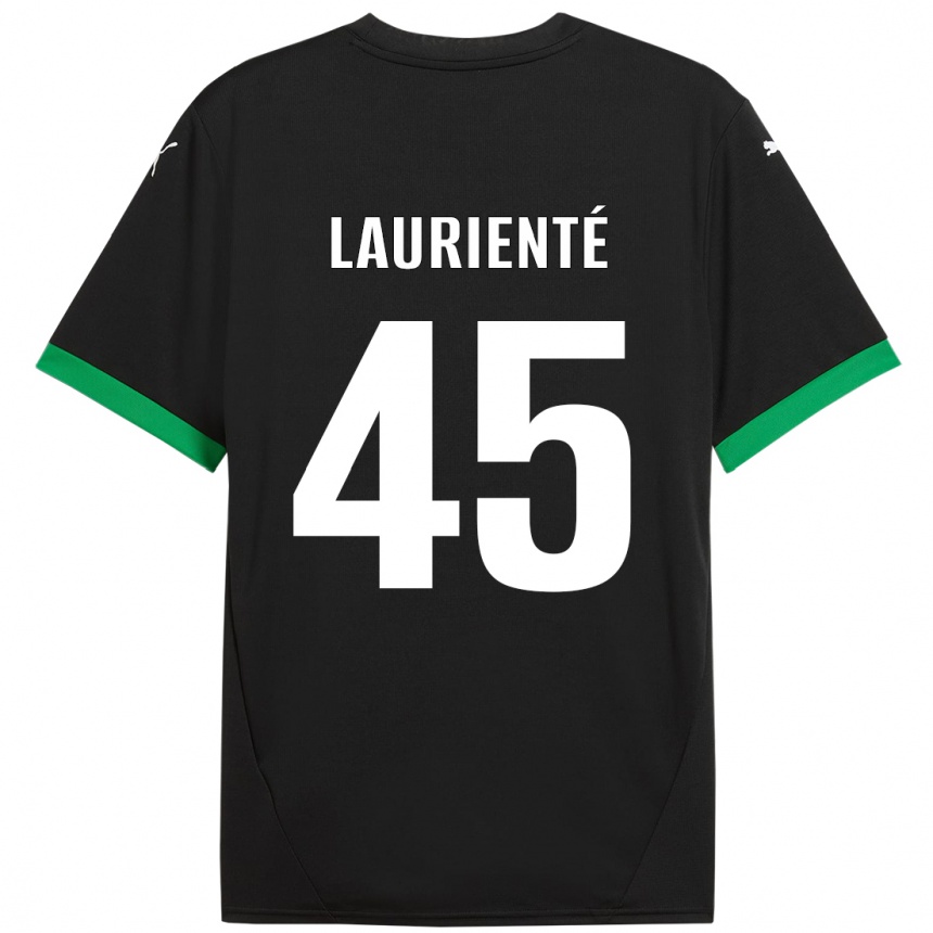 Men Football Armand Laurienté #45 Black Dark Green Home Jersey 2024/25 T-Shirt Nz