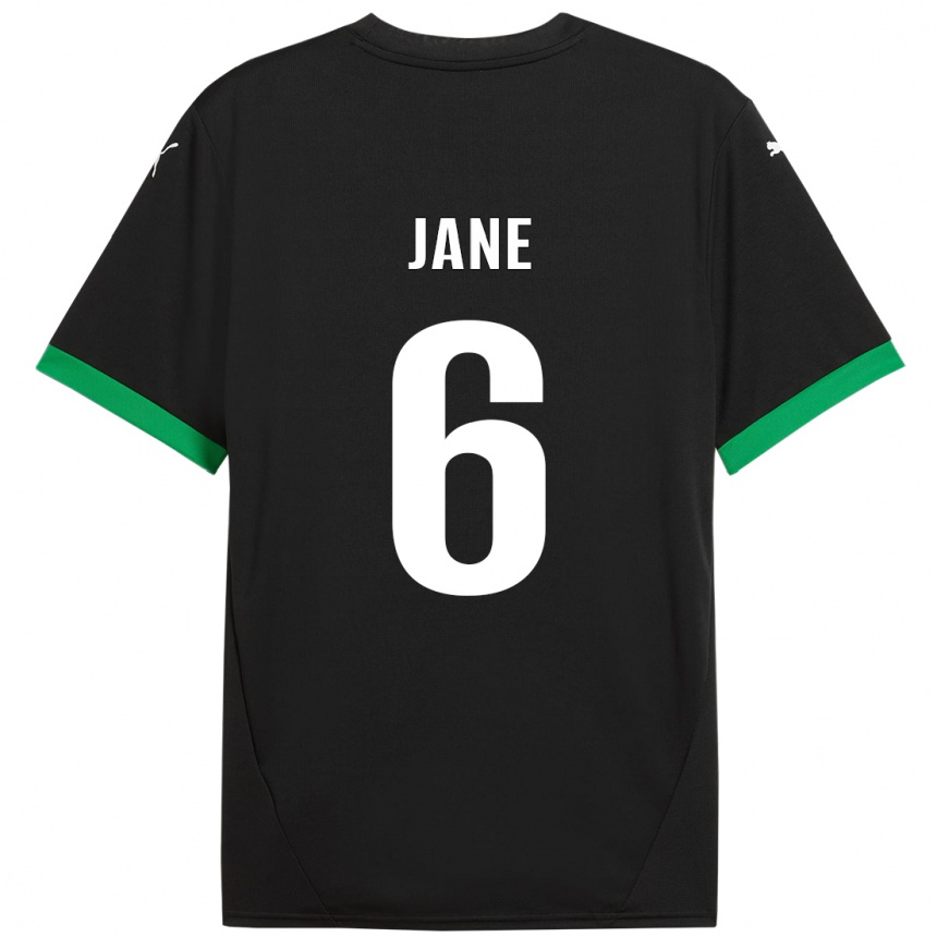 Men Football Refiloe Jane #6 Black Dark Green Home Jersey 2024/25 T-Shirt Nz