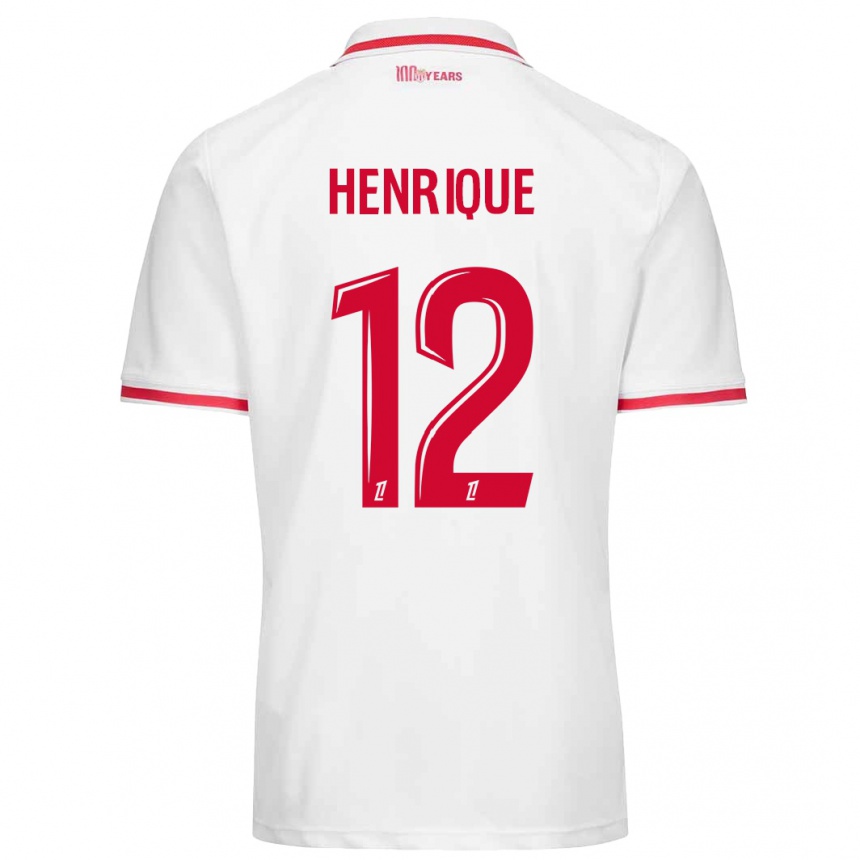 Men Football Caio Henrique #12 White Red Home Jersey 2024/25 T-Shirt Nz