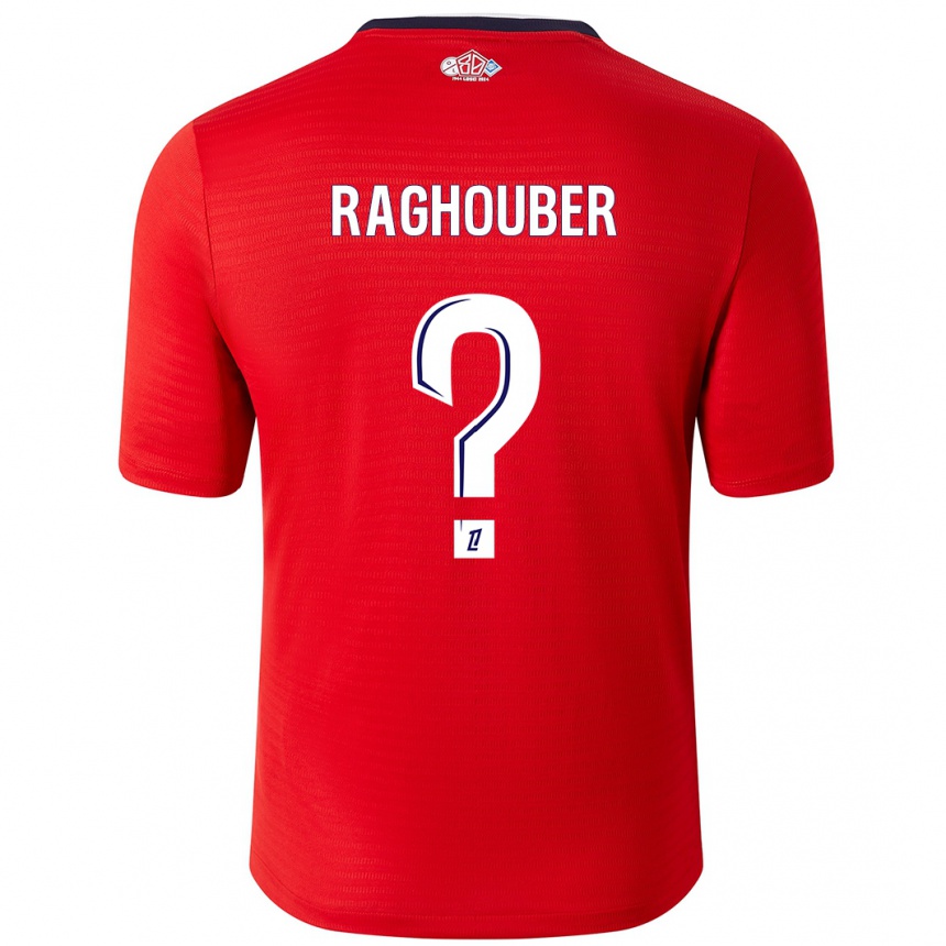 Men Football Ugo Raghouber #0 Red White Home Jersey 2024/25 T-Shirt Nz