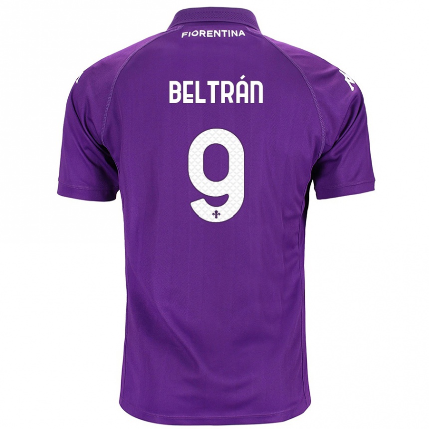 Men Football Lucas Beltrán #9 Purple Home Jersey 2024/25 T-Shirt Nz