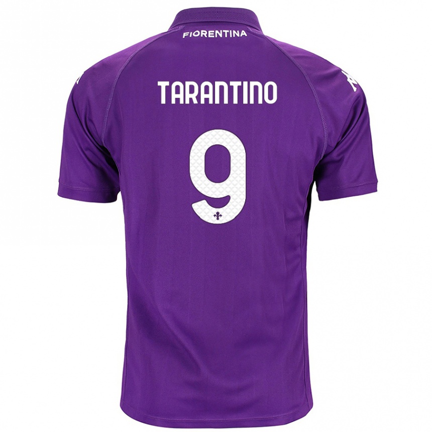 Men Football Jacopo Tarantino #9 Purple Home Jersey 2024/25 T-Shirt Nz