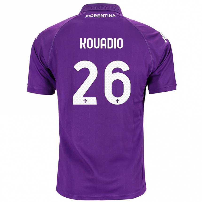 Men Football Eddy Kouadio #26 Purple Home Jersey 2024/25 T-Shirt Nz