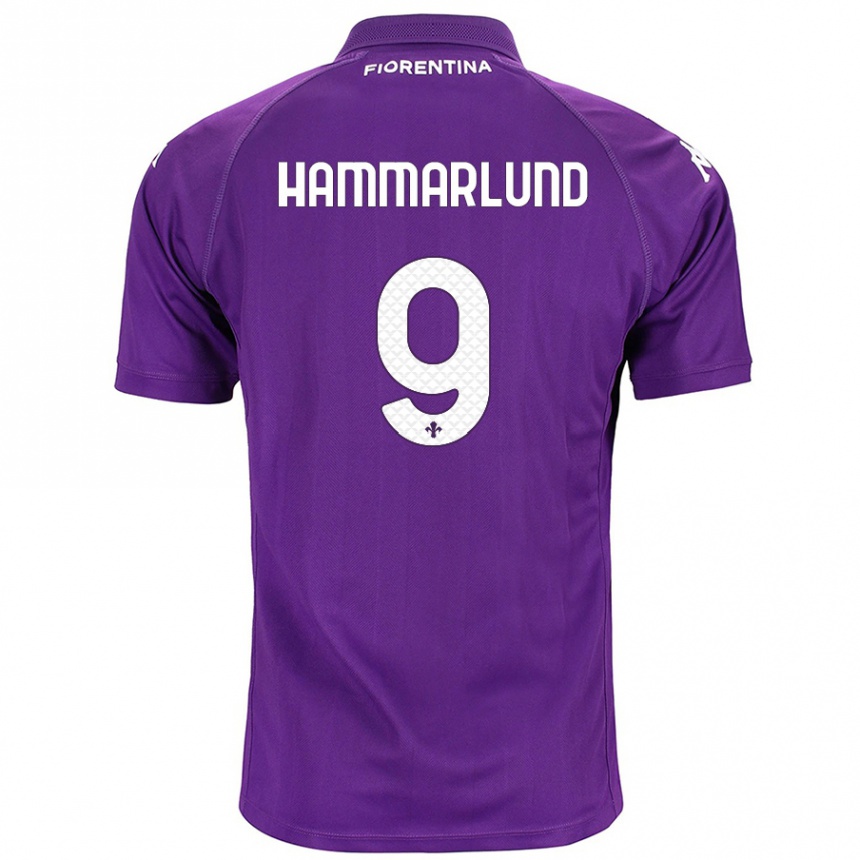 Men Football Pauline Hammarlund #9 Purple Home Jersey 2024/25 T-Shirt Nz