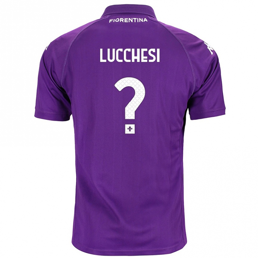 Men Football Andrea Lucchesi #0 Purple Home Jersey 2024/25 T-Shirt Nz