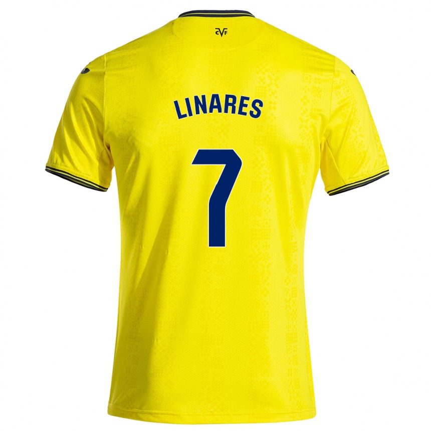 Men Football Mario Linares #7 Yellow Black Home Jersey 2024/25 T-Shirt Nz