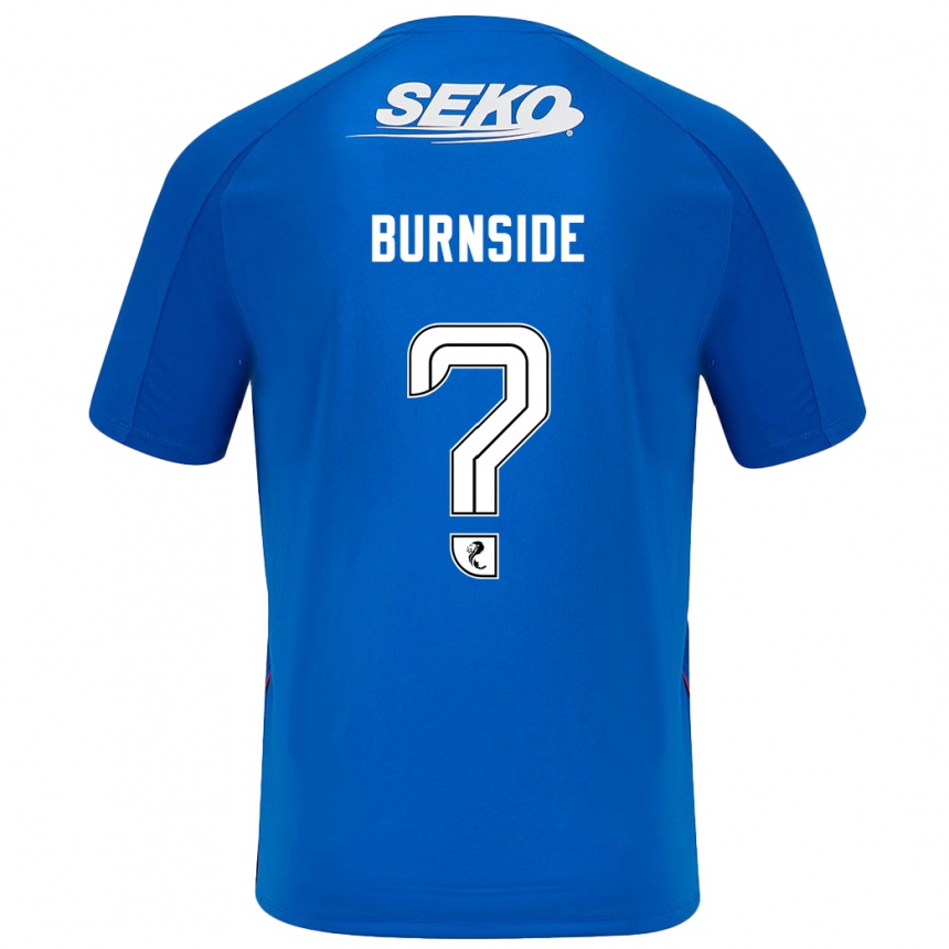 Men Football Callum Burnside #0 Dark Blue Home Jersey 2024/25 T-Shirt Nz