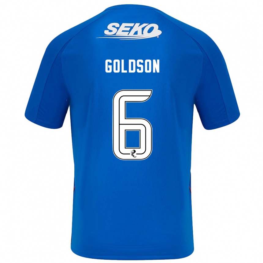 Men Football Connor Goldson #6 Dark Blue Home Jersey 2024/25 T-Shirt Nz