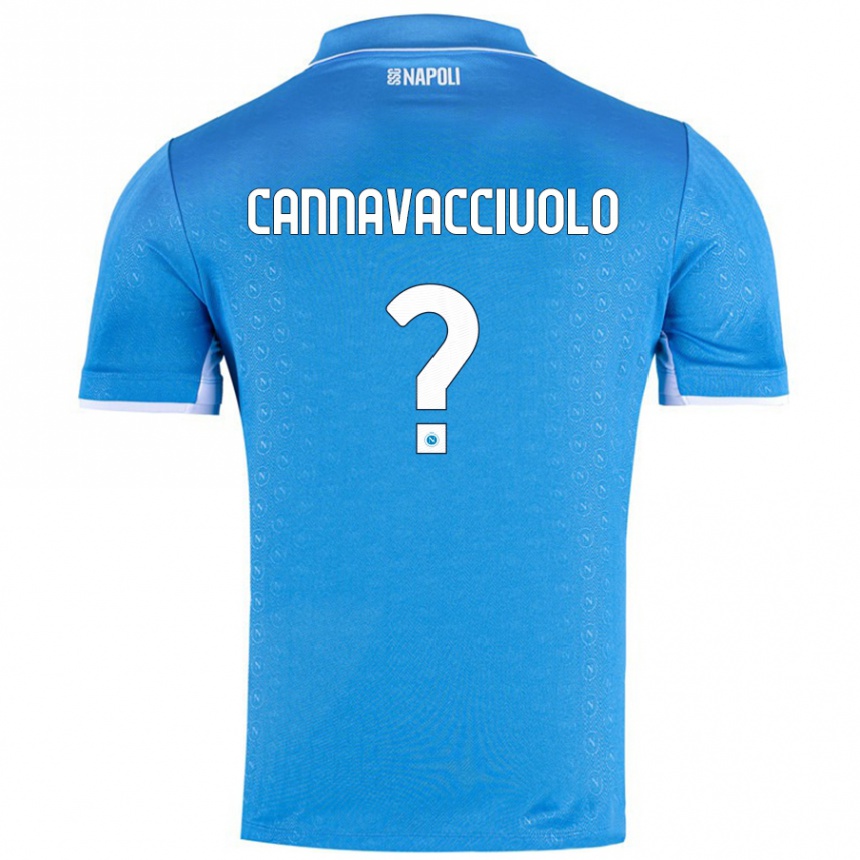 Men Football Luigi Pio Cannavacciuolo #0 Sky Blue Home Jersey 2024/25 T-Shirt Nz