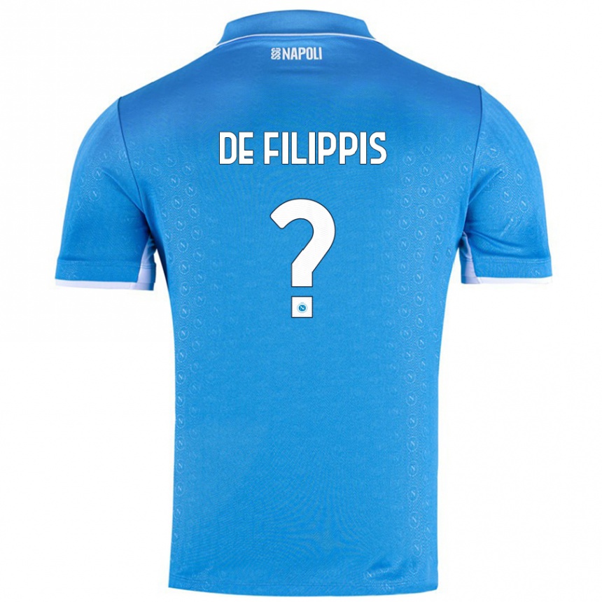 Men Football Antonio De Filippis #0 Sky Blue Home Jersey 2024/25 T-Shirt Nz