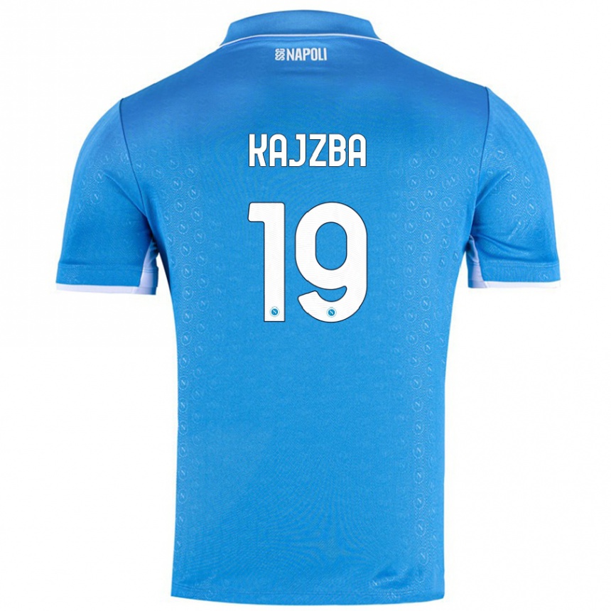 Men Football Nina Kajzba #19 Sky Blue Home Jersey 2024/25 T-Shirt Nz