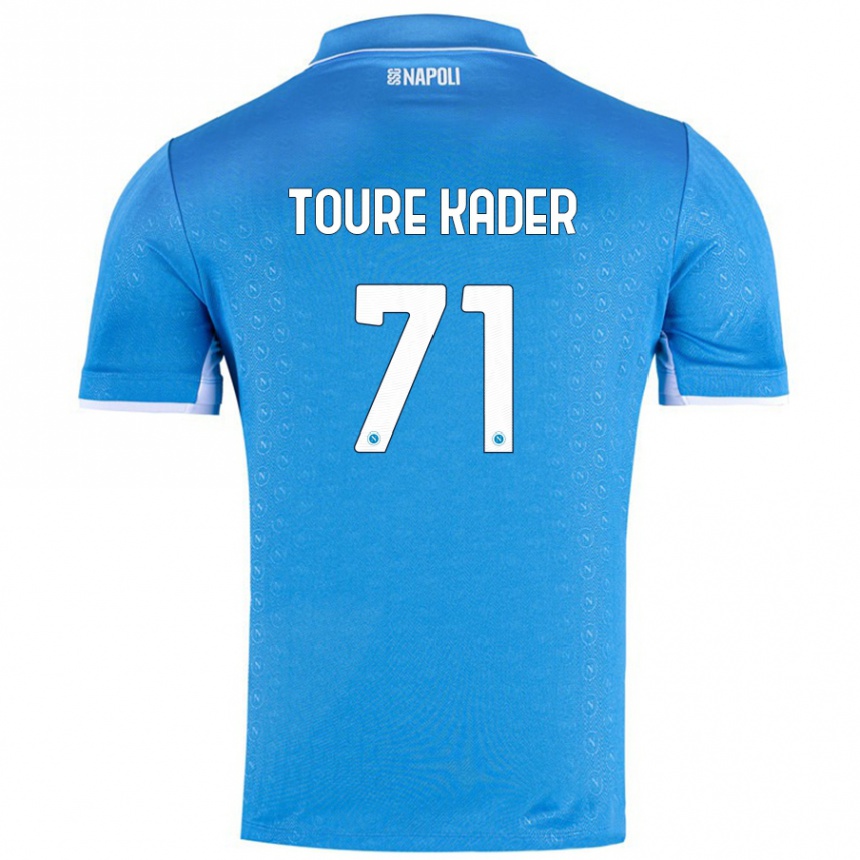 Men Football Aziz Toure Kader #71 Sky Blue Home Jersey 2024/25 T-Shirt Nz