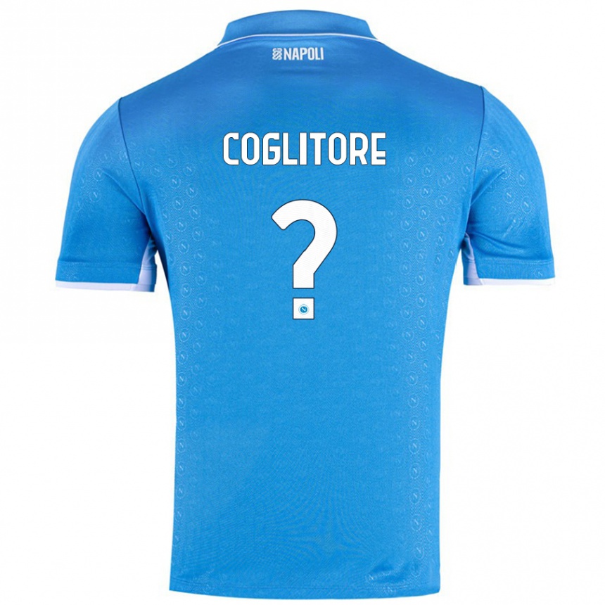 Men Football Matteo Coglitore #0 Sky Blue Home Jersey 2024/25 T-Shirt Nz