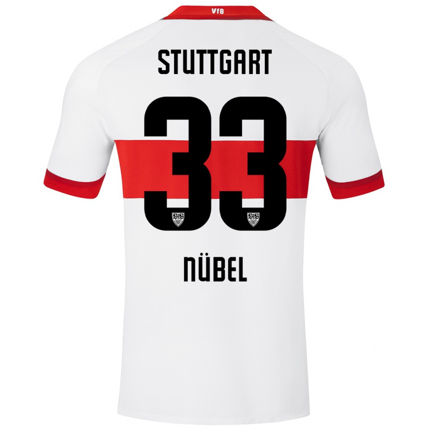 Men Football Alexander Nübel #33 White Red Home Jersey 2024/25 T-Shirt Nz