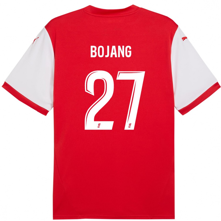 Men Football Adama Bojang #27 Red White Home Jersey 2024/25 T-Shirt Nz