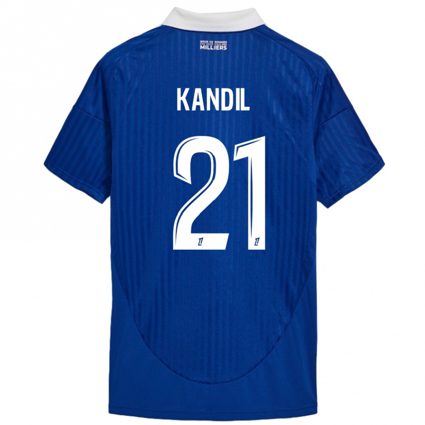 Men Football Nordine Kandil #21 Blue White Home Jersey 2024/25 T-Shirt Nz