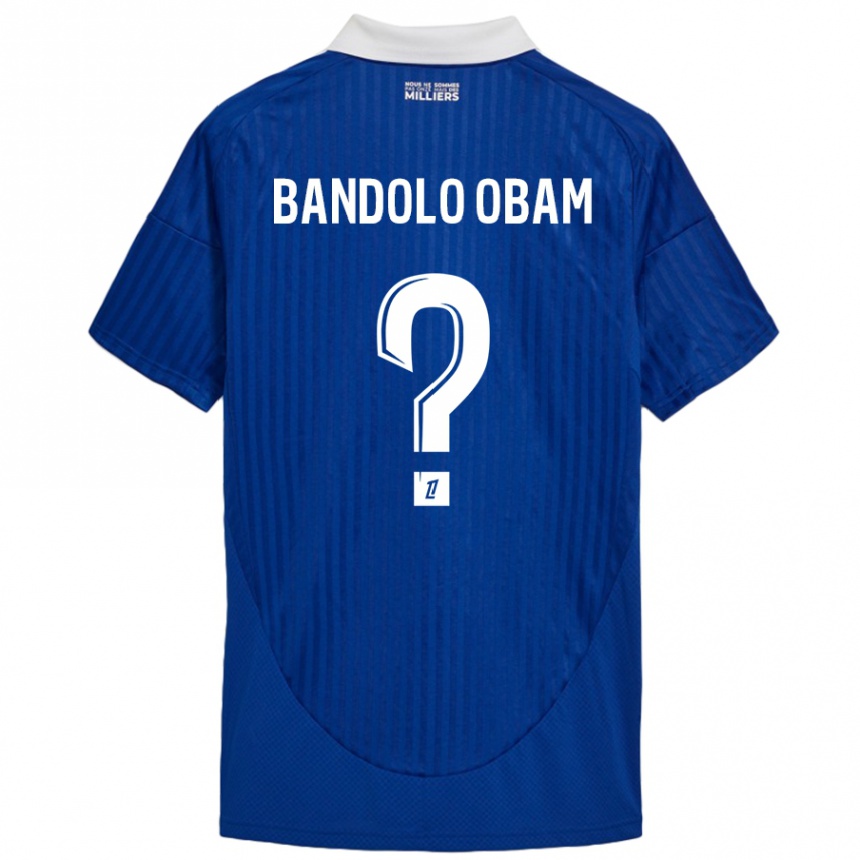 Men Football Randy Bandolo Obam #0 Blue White Home Jersey 2024/25 T-Shirt Nz