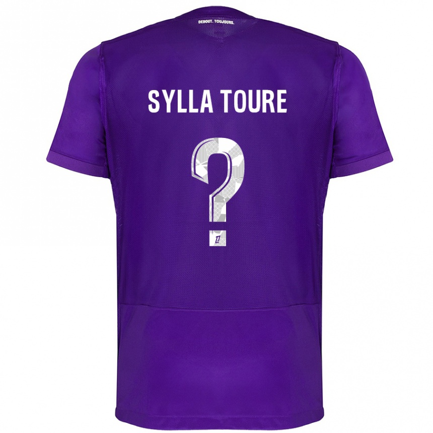 Men Football Ismael Sylla Touré #0 Purple White Home Jersey 2024/25 T-Shirt Nz