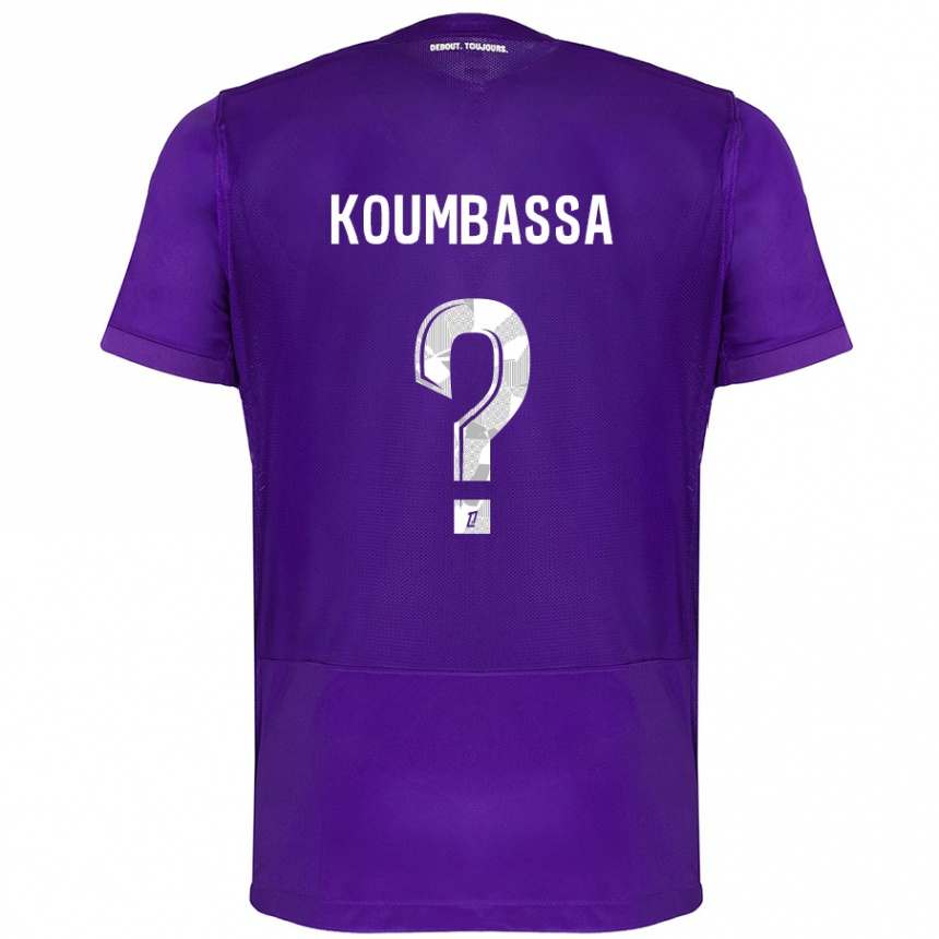 Men Football Seny Koumbassa #0 Purple White Home Jersey 2024/25 T-Shirt Nz