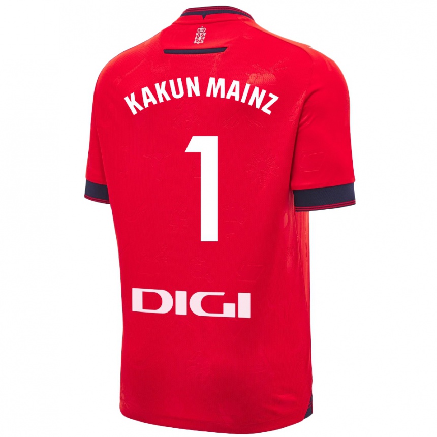 Men Football Kakun Mainz #1 Red White Home Jersey 2024/25 T-Shirt Nz