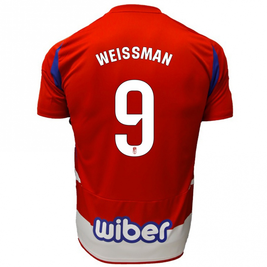 Men Football Shon Weissman #9 Red White Blue Home Jersey 2024/25 T-Shirt Nz