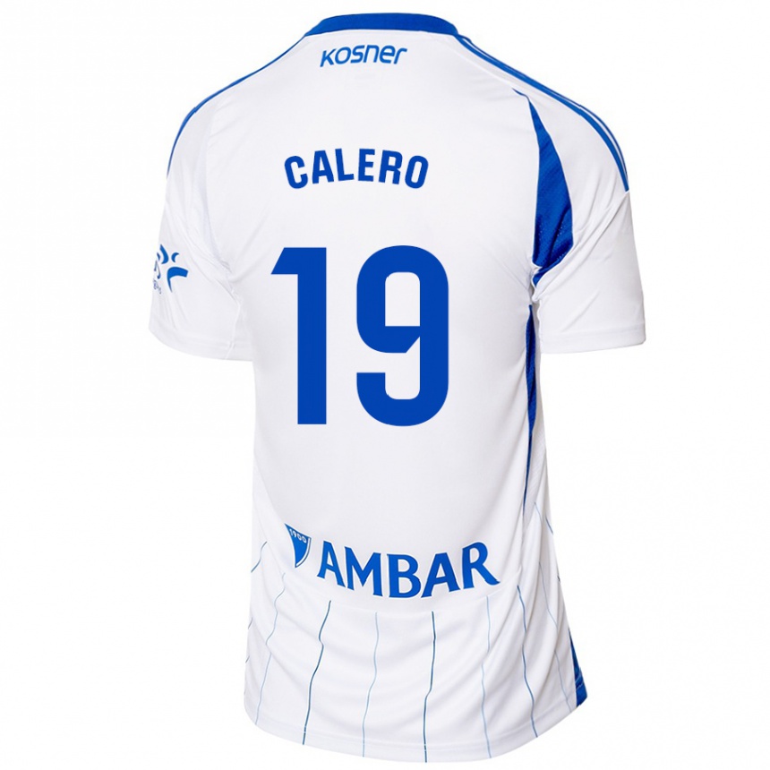 Men Football Iván Calero #19 Red White Home Jersey 2024/25 T-Shirt Nz