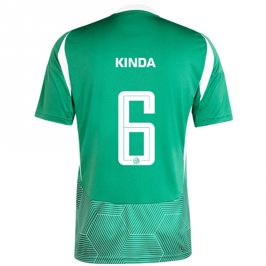 Men Football Gadi Kinda #6 Green White Home Jersey 2024/25 T-Shirt Nz