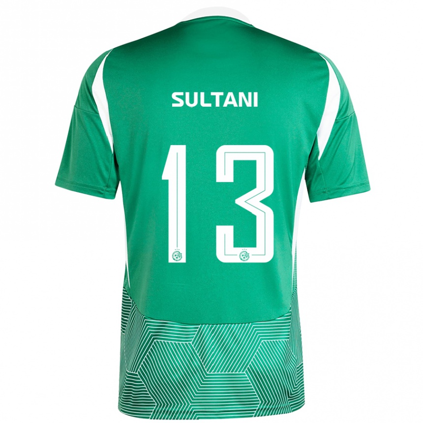 Men Football Tomás Sultani #13 Green White Home Jersey 2024/25 T-Shirt Nz