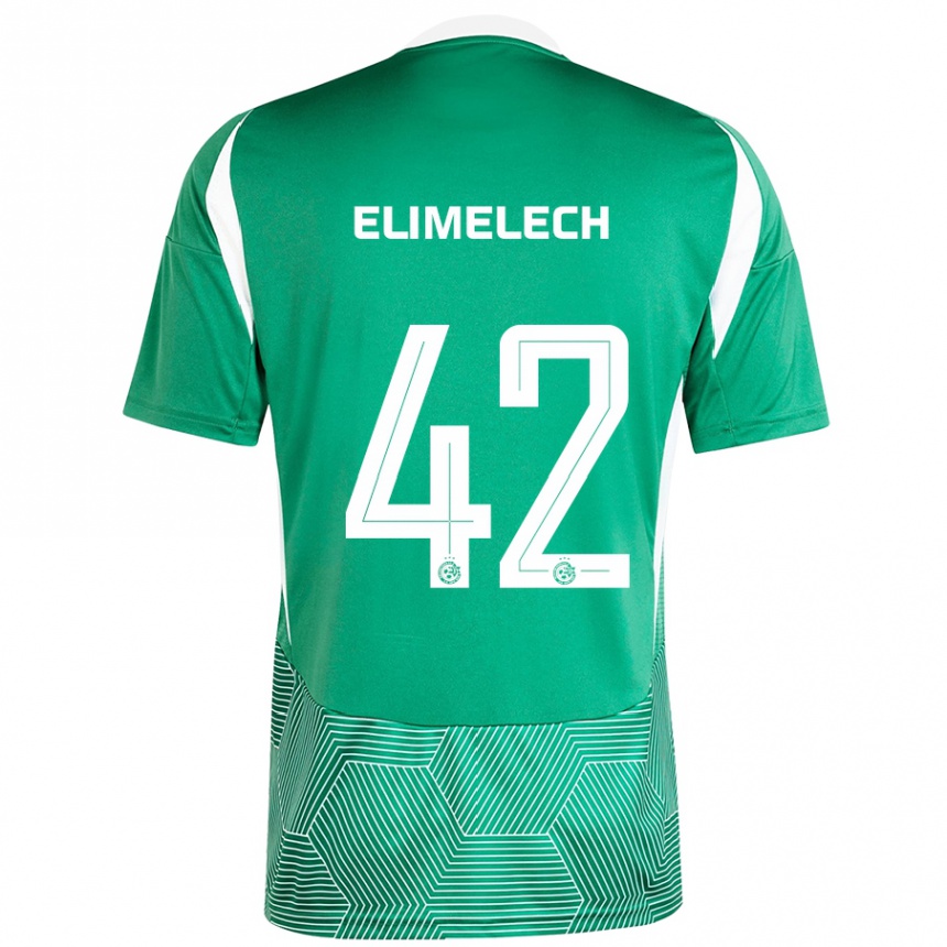 Men Football Roey Elimelech #42 Green White Home Jersey 2024/25 T-Shirt Nz