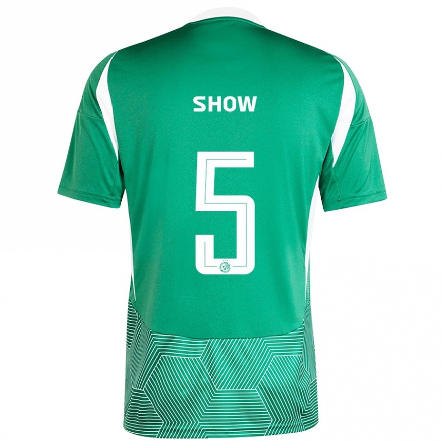 Men Football Show #5 Green White Home Jersey 2024/25 T-Shirt Nz