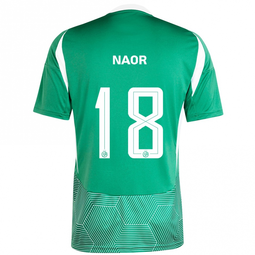 Men Football Goni Naor #18 Green White Home Jersey 2024/25 T-Shirt Nz