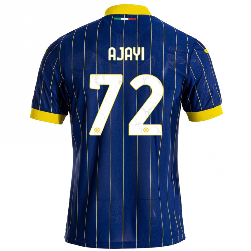 Men Football Junior Ajayi #72 Blue Yellow Home Jersey 2024/25 T-Shirt Nz