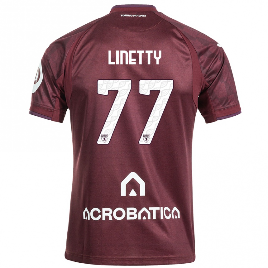 Men Football Karol Linetty #77 Maroon White Home Jersey 2024/25 T-Shirt Nz