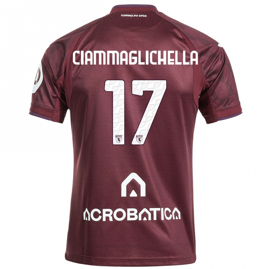 Men Football Aaron Ciammaglichella #17 Maroon White Home Jersey 2024/25 T-Shirt Nz