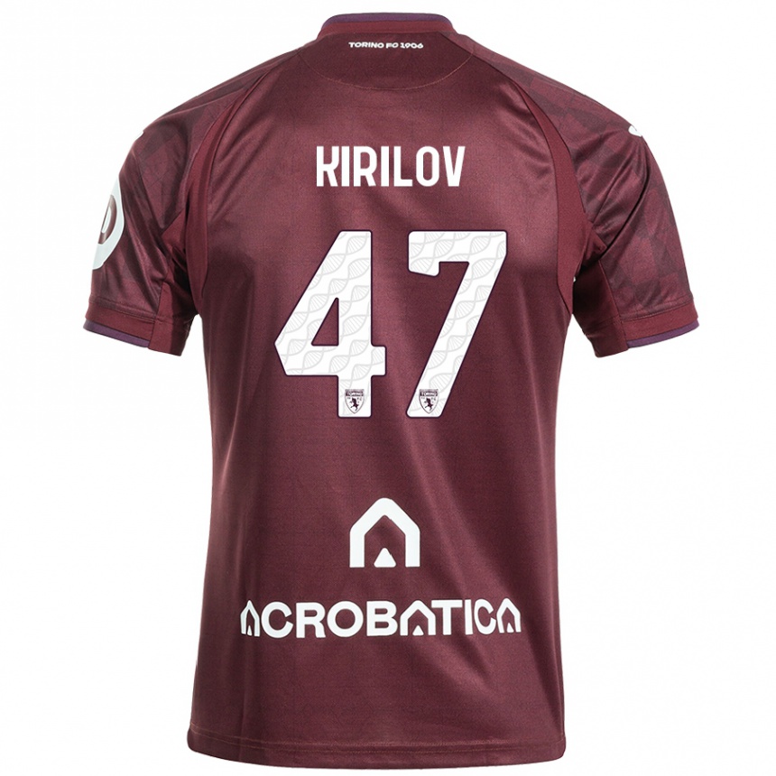 Men Football Martin Kirilov #47 Maroon White Home Jersey 2024/25 T-Shirt Nz