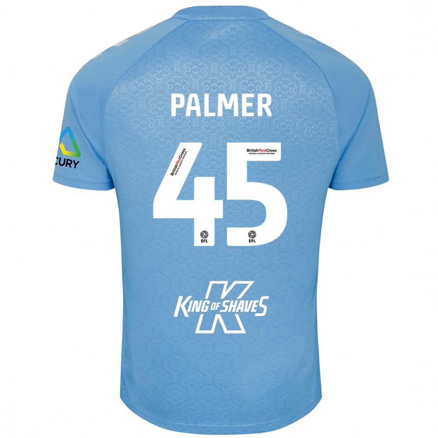 Men Football Kasey Palmer #45 Blue White Home Jersey 2024/25 T-Shirt Nz