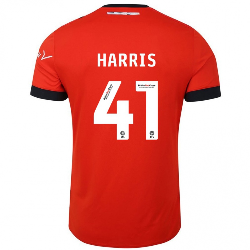 Men Football Taylan Harris #41 Orange Black Home Jersey 2024/25 T-Shirt Nz