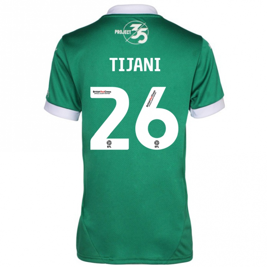 Men Football Muhamed Tijani #26 Green White Home Jersey 2024/25 T-Shirt Nz