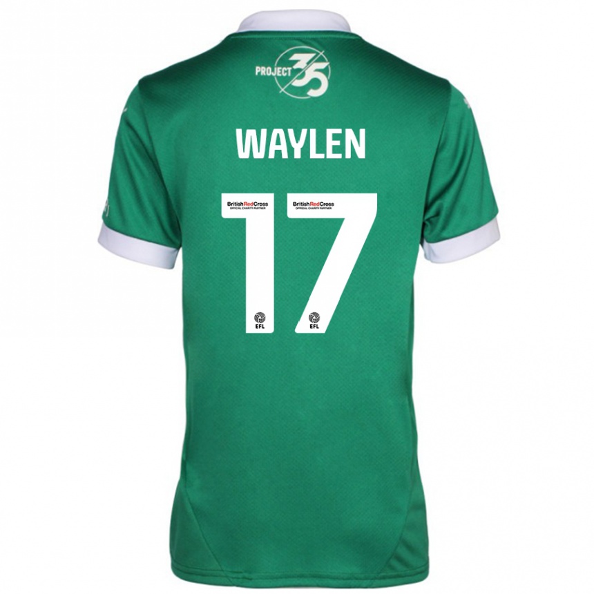 Men Football Libby Waylen #17 Green White Home Jersey 2024/25 T-Shirt Nz