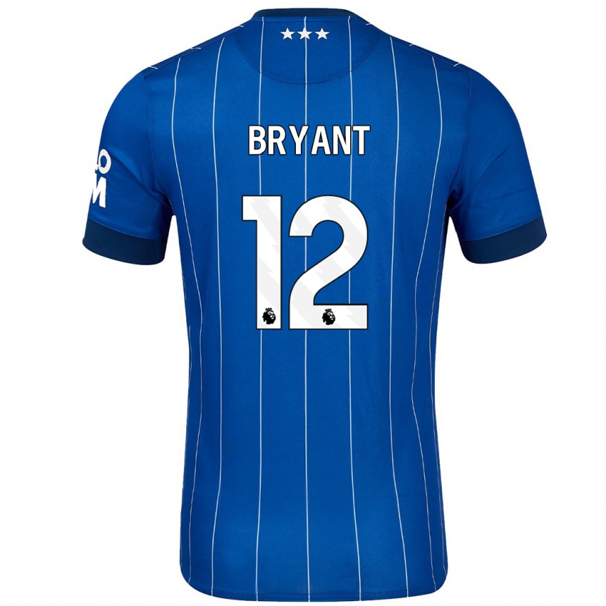 Men Football Issy Bryant #12 Navy Blue Home Jersey 2024/25 T-Shirt Nz