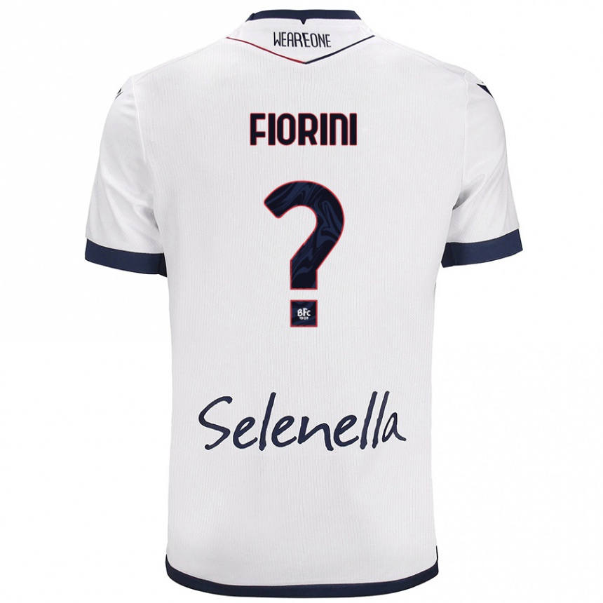 Men Football Mattia Fiorini #0 White Royal Blue Away Jersey 2024/25 T-Shirt Nz