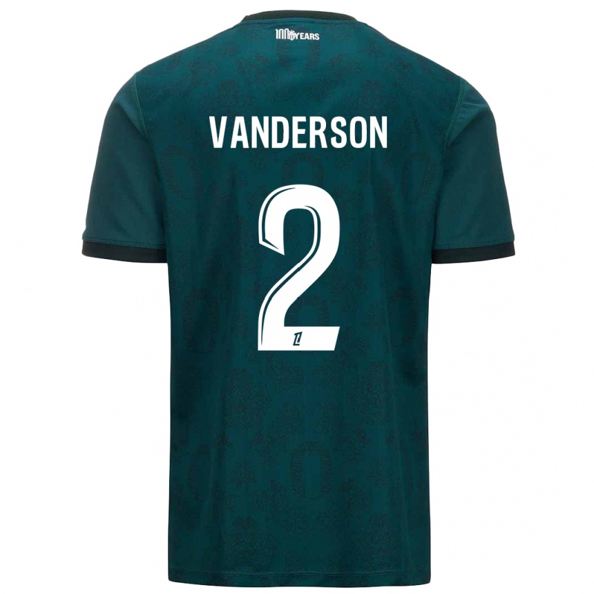 Men Football Vanderson #2 Dark Green Away Jersey 2024/25 T-Shirt Nz